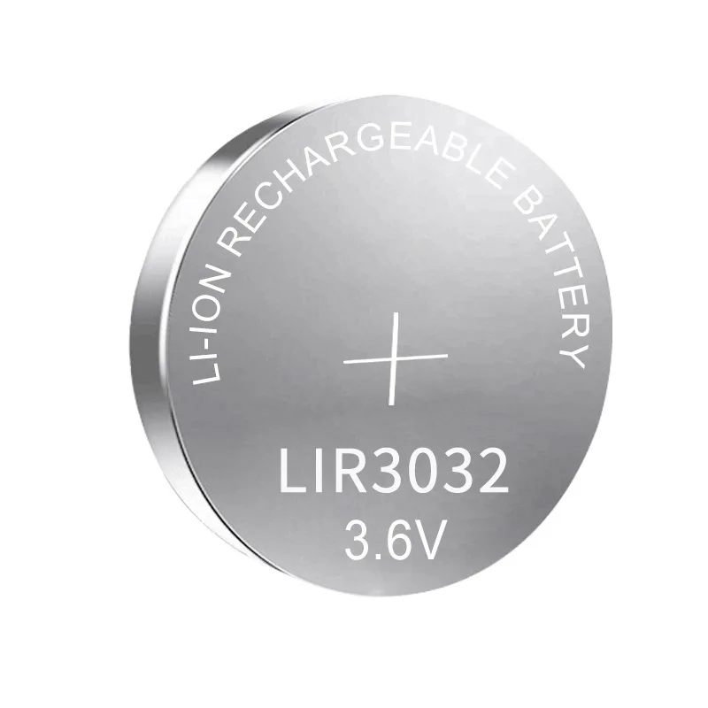 LIR3032 3.6V 60mAh Lithium Battery Rechargeable Battery Replace CR3032 Button Cell for Watch Toy