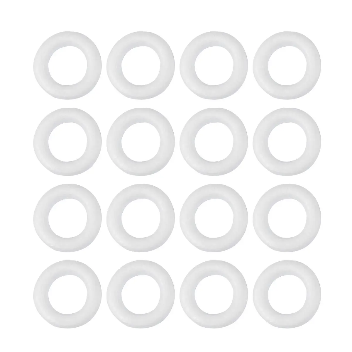 

50pcs Foam Wreath Forms Craft Circles Small Ring For Diy Painting Art Project Christmas Decor Circular Ring Foam Circles