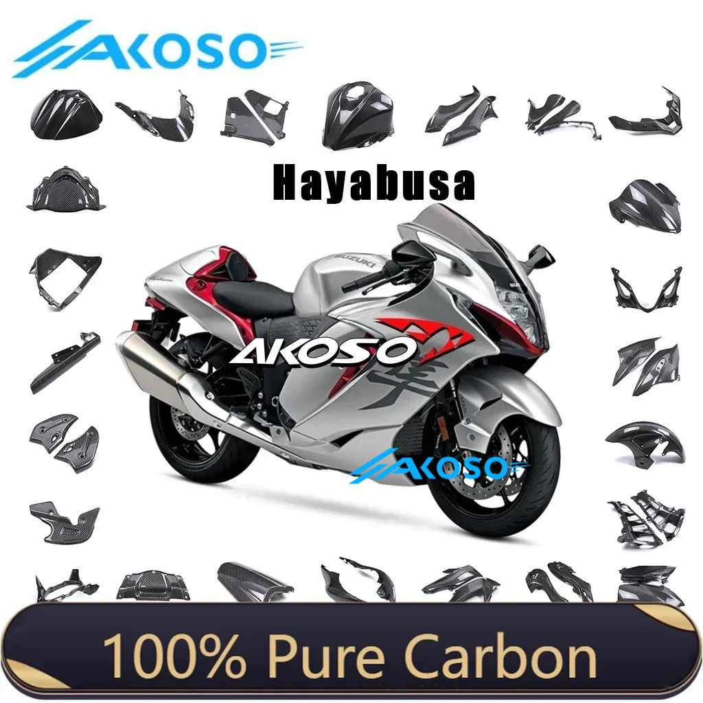 For Suzuki Hayabusa GSX1300R 2023 2024 100% Full Dry Carbon Fiber Motorcycle Fairings Accesorios Motocicletas Kits Modification