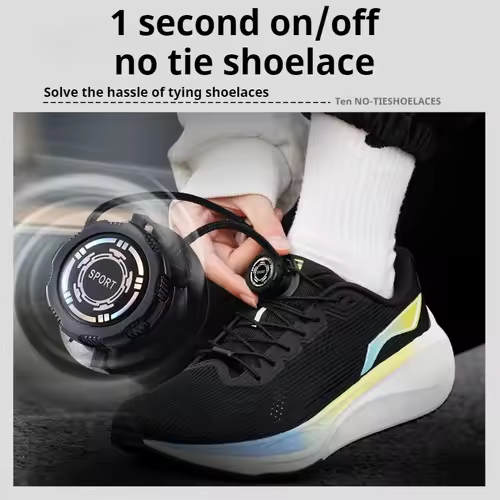 Automatic Shoelaces Without ties Install simple Swivel Buckle Laces Thick Rope Tennis Sneakers Shoelace Shoe Accessories 1Pair - Image 4