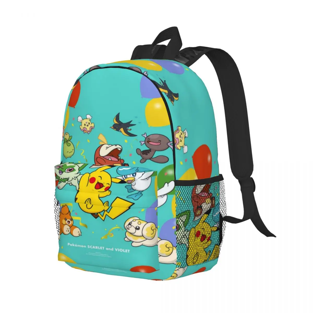 Pokemon New Fashionable Pattern School Bag Print Lightweight Backpack 15inch