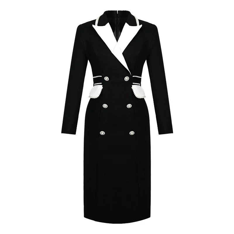 Formal Occasion Professional Hip-Hugging Skirt Spring New Women\'s Clothing Royal Sister Style Commuter Dress