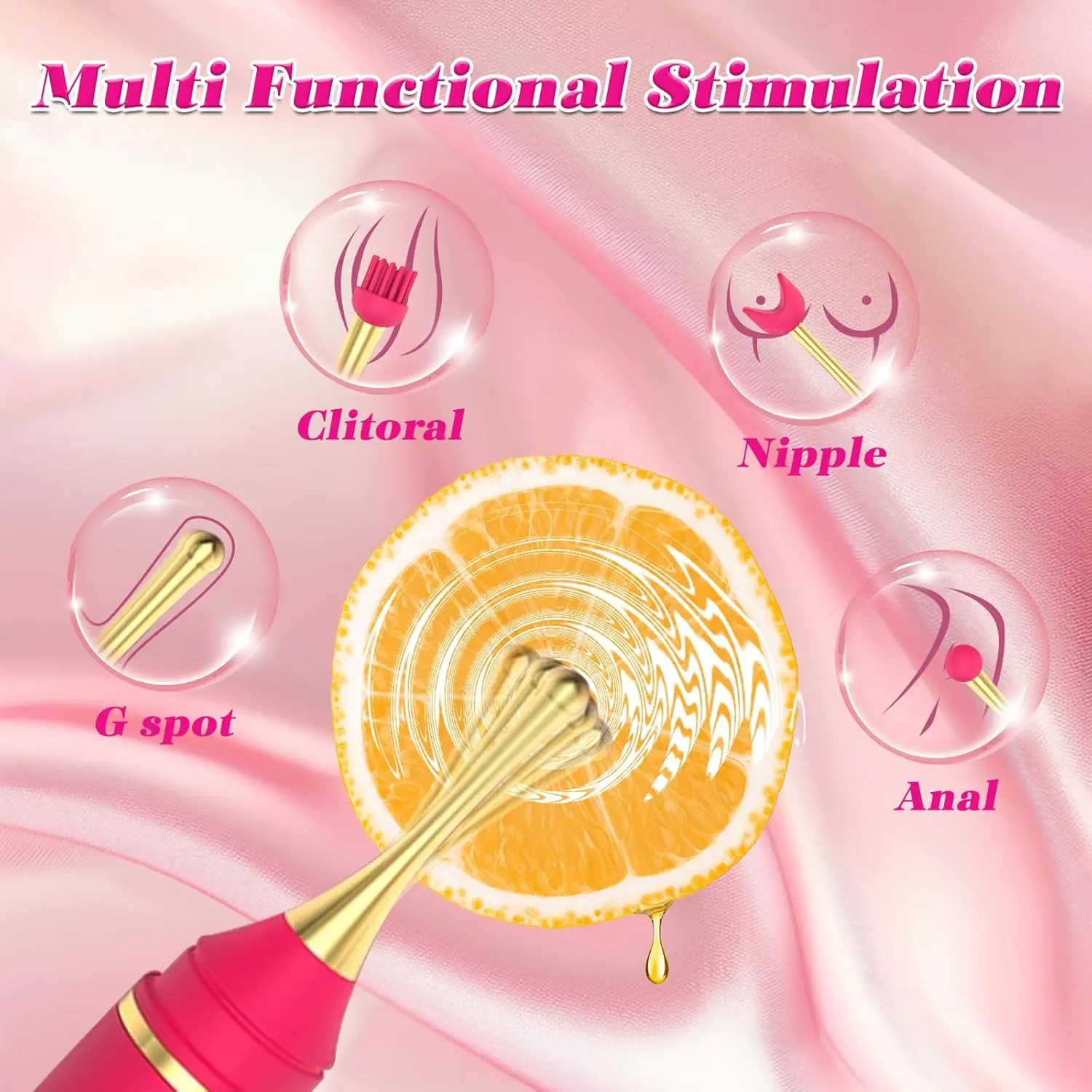 عصا هزاز رصاصة صغيرة ألعاب جنسية للبالغين 10 أوضاع محدد البظر G-بقعة دسار الحلمة محفز عالية التردد 3 رأس سيليكون