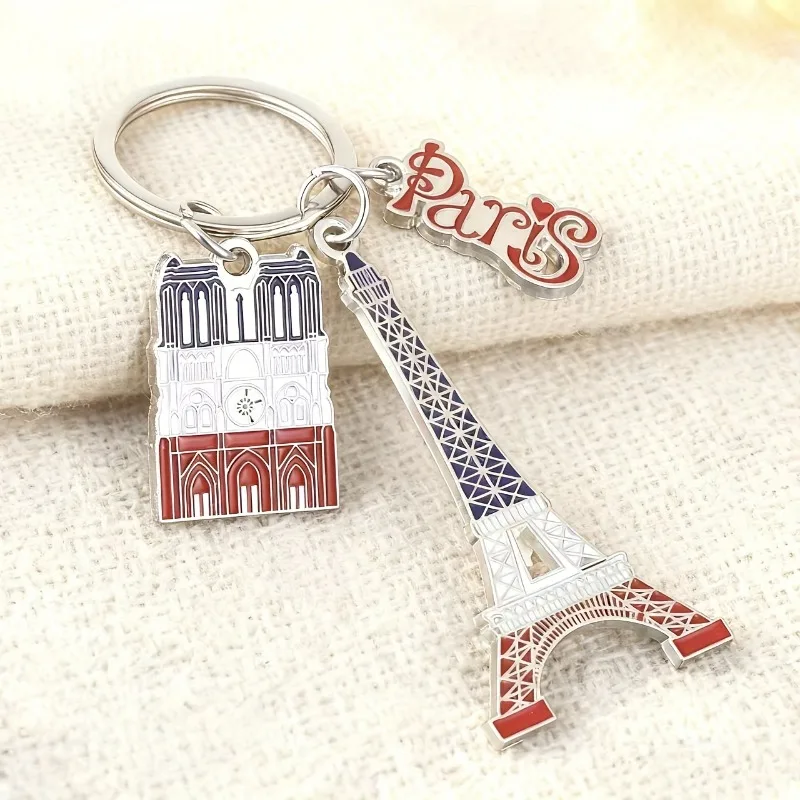 Exquisite Pattern Couple Keychain Personalized High-End European And American Elements Family Work Business Party Gathering Supp