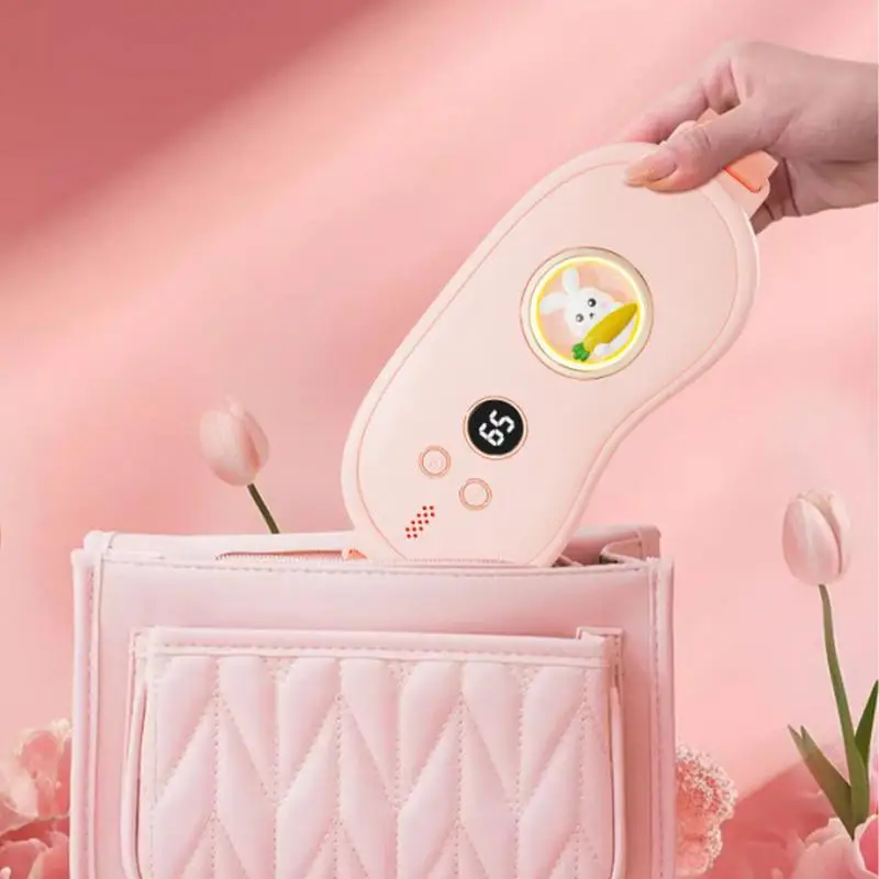 Period Heating Pad For Cramps Wearable Heating Pad Fast Heating Rechargeable Heating Pad LED Display Heating Pad Belt Cramp