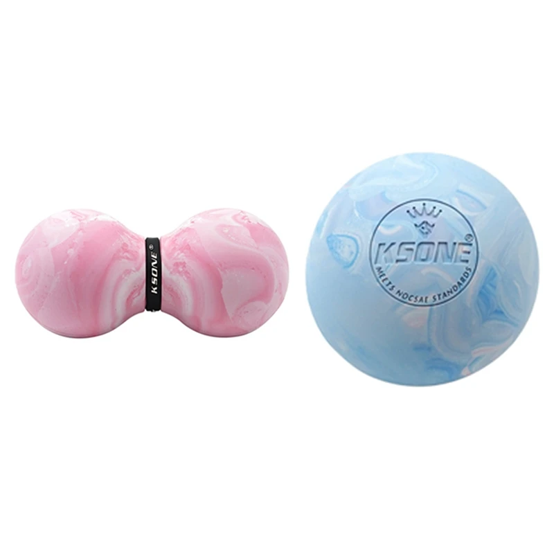 KSONE Lacrosse Massage Ball-Portable Fitness Massage Ball 4 & Muscle Relief Massage Ball Peanut Shape Massage Ball 7