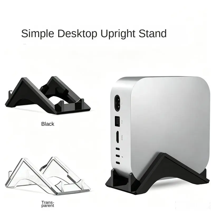 Reliable-Vertical Stand For Mac Mini / Pro Acrylic Laptop Desktop Stand Anti-Slip Base Holder For Mac Mini Pro,Vertical S