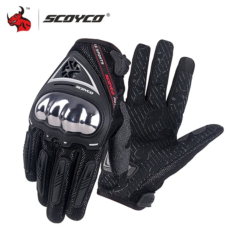 SCOYCO Breathable In Summer Anti-drop Motorcycle Gloves Motocross Cycling Protection Touch Screen Gloves Motorcycle Accessories