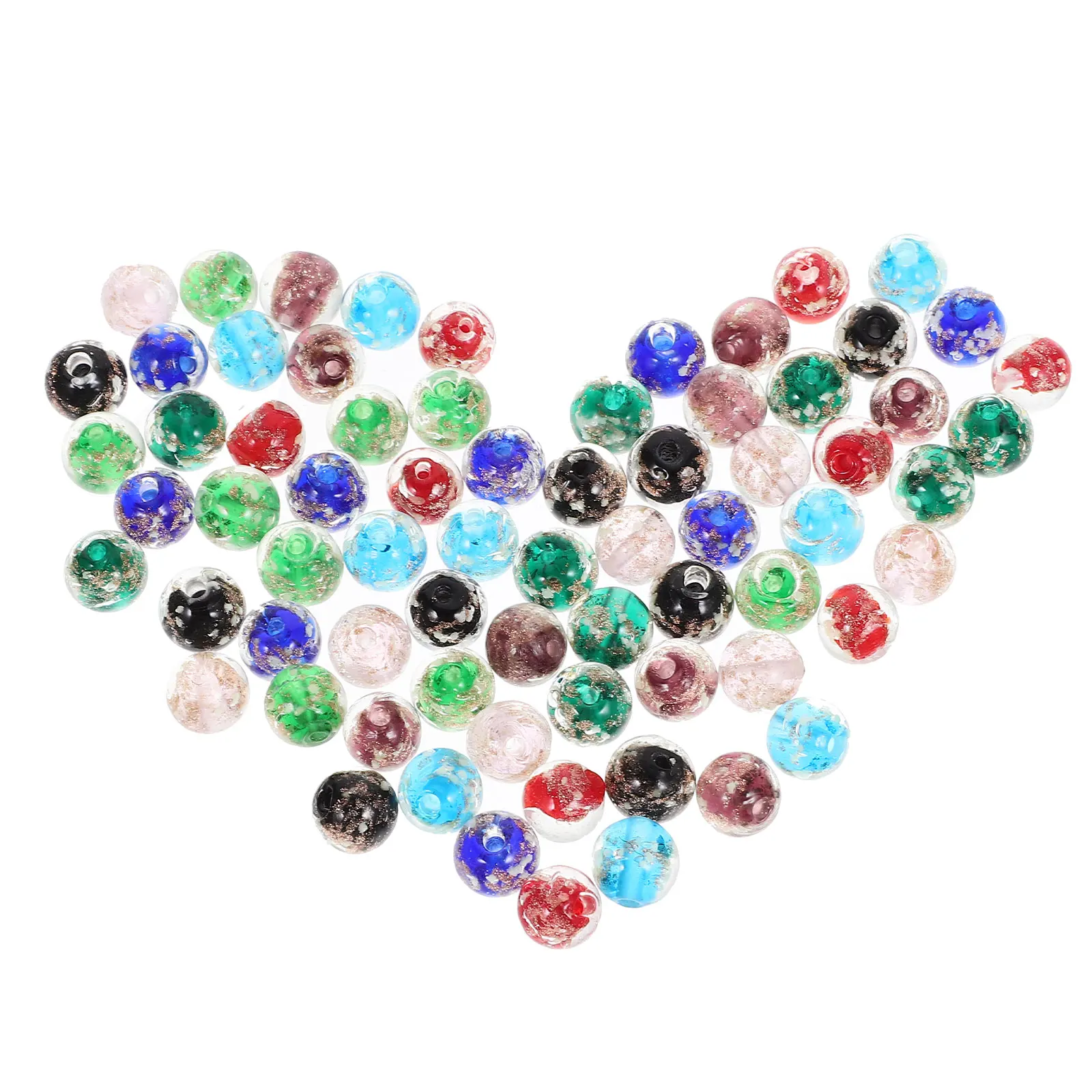 

80pcs Glow in the Dark Beads 12mm Round Shaped DIY Craft Material Mixed Color Jewelry Making Bracelet Necklace Accessories