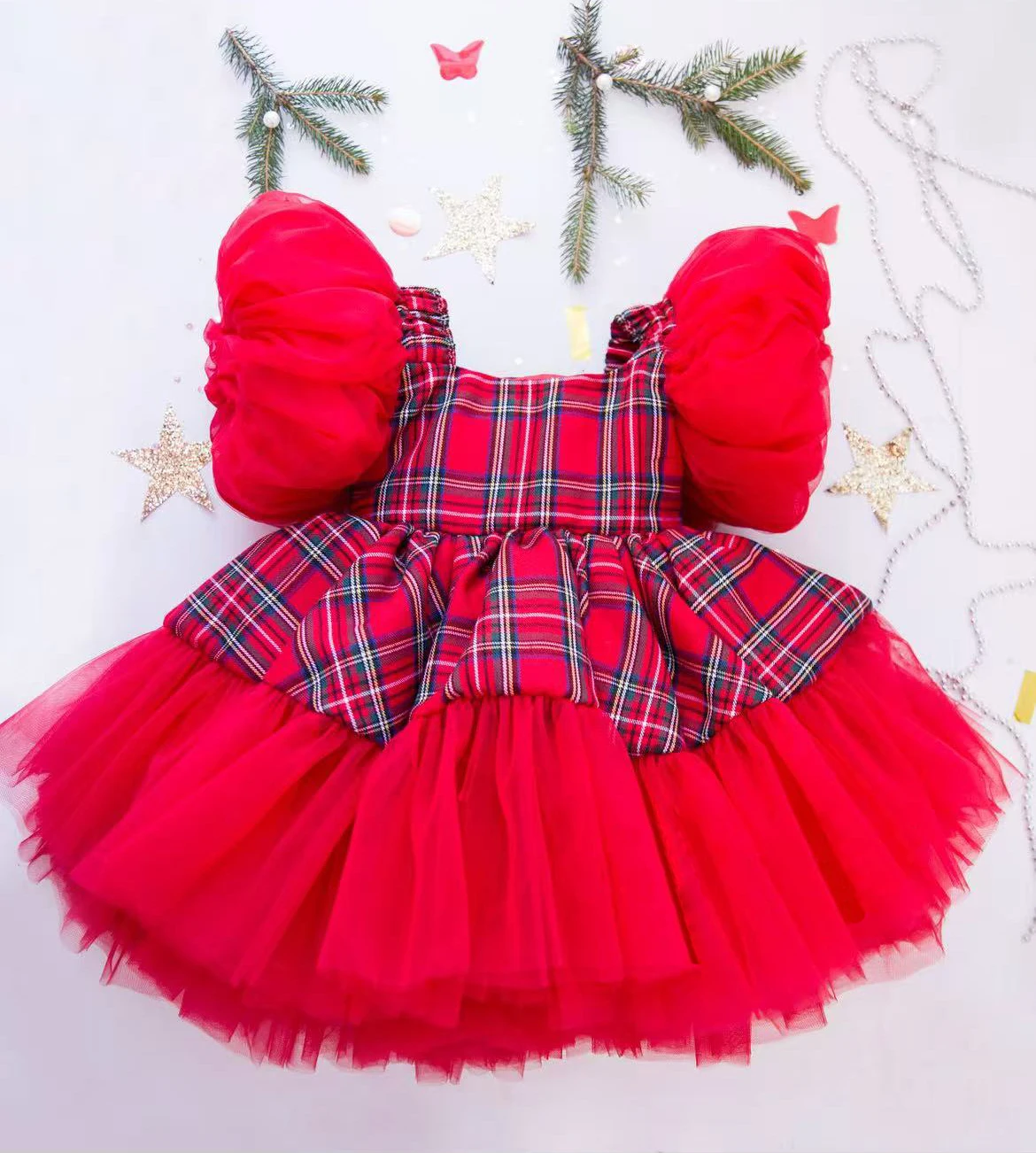 

0-12Y Baby Girl Summer Red Exquisite Lace Turkish Vintage Princess Ball Gown Dress for Birthday Holiday Eid Photography B351