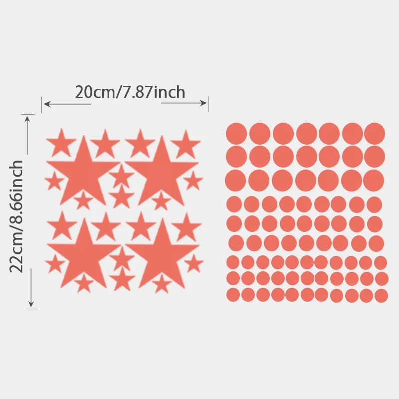 ملصقات حائط على شكل نجوم القمر المضيئة لديكور غرفة نوم الأطفال تتوهج في الظلام، ملصقات جدارية على شكل أرضية، ملصقات Noctilucent لديكور المنزل