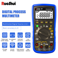 RuoShui 77 Process Meter Signal Source Digital Multimeter Loop Supply Simulate Transmitter Ohms Diode Output Process Calibrator