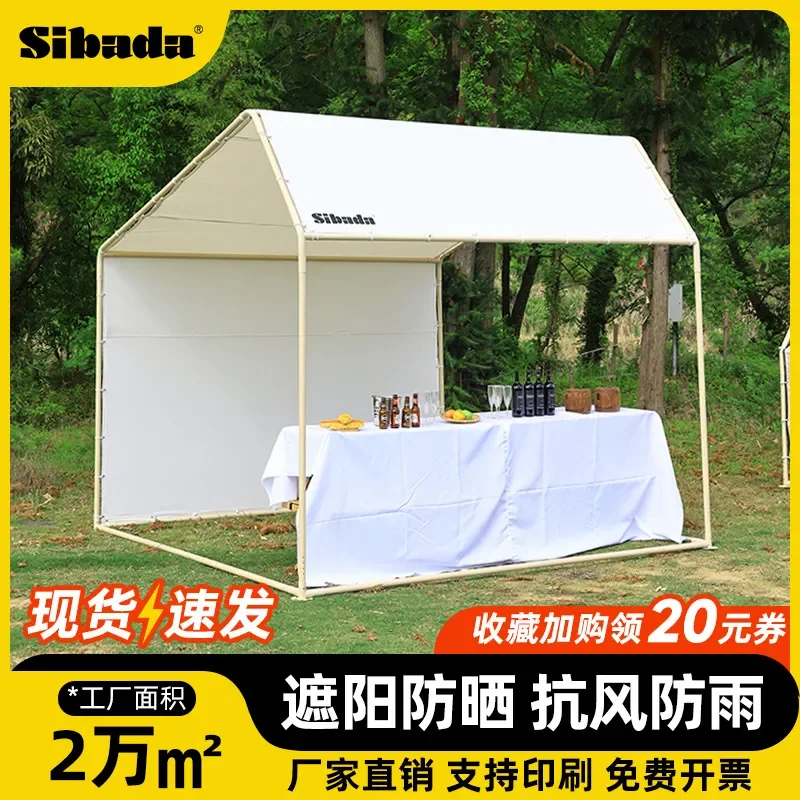 For Outdoor Market Activities Stall Mobile Booth Scenic Night Market Food Festival Snack Stall Tent Portable Foldable Easy