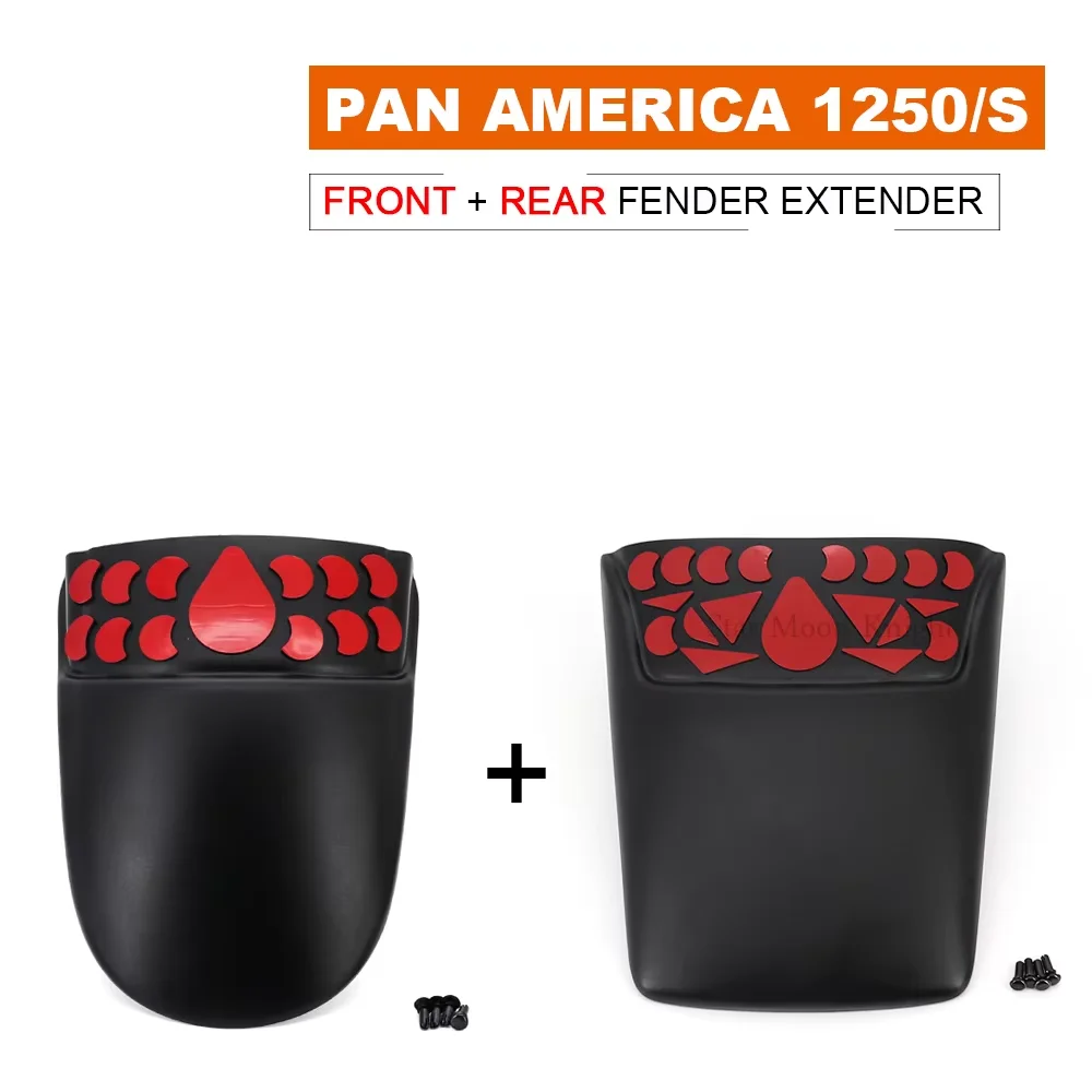 For PAN AMERICA 1250 S PA1250 PA 1250 S 2021- Motorcycle Mudguard Front Fender Rear Mudguard Extender Hugger Extension