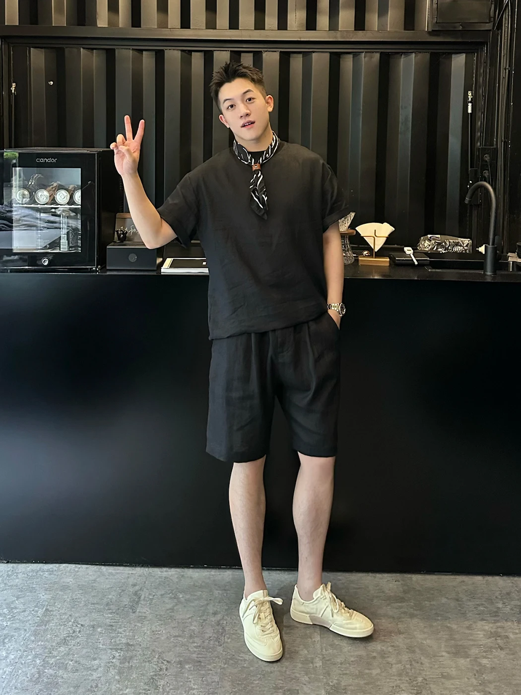 

Мужские льняные шорты Cleanfit Bla: летние, тонкие, дышащие, повседневные спортивные брюки-капри свободного кроя из полиэфирного волокна