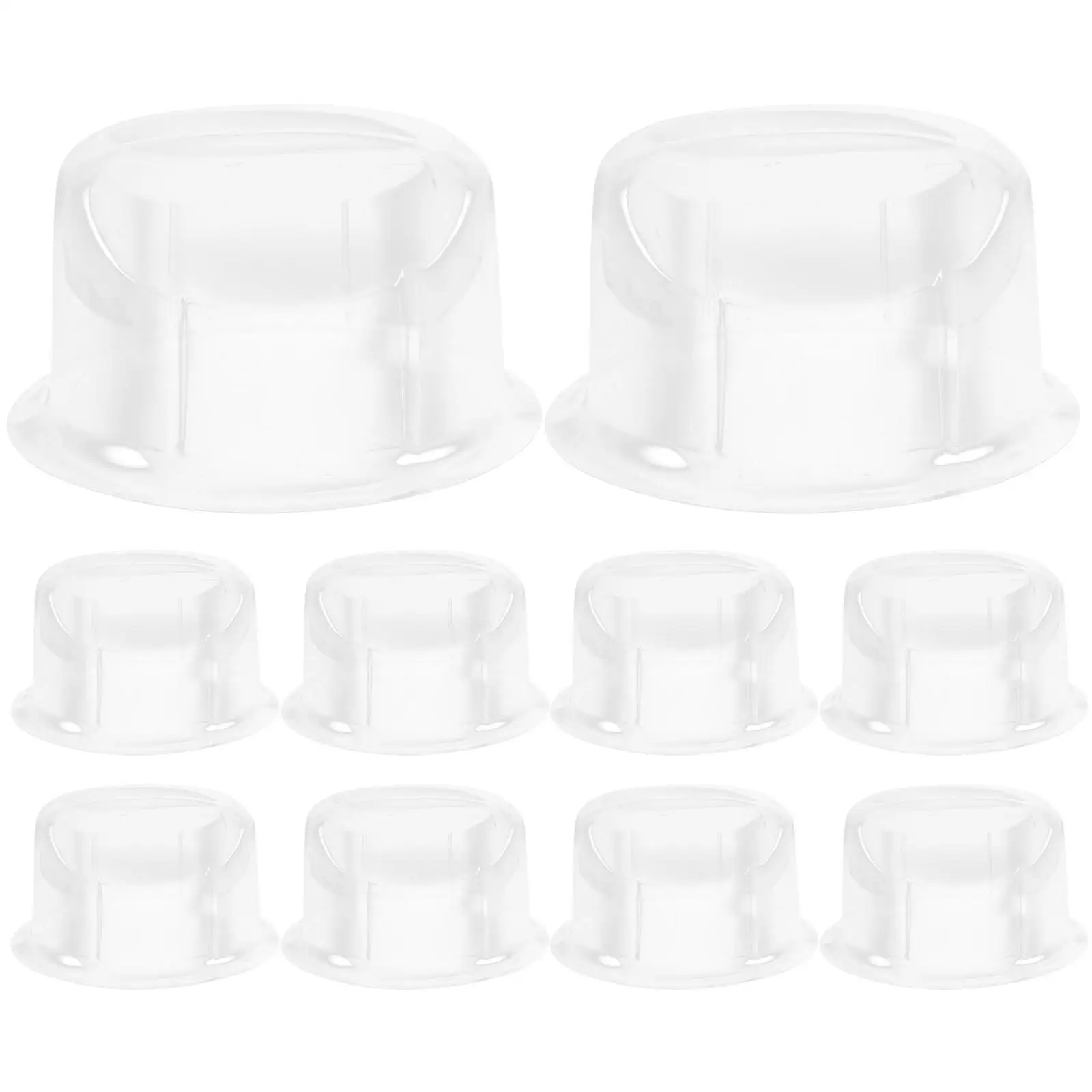 

10pcs Bucket Cap Holder Hat Rack Shaper Stand Clear Formers Organizer Stands PVC Material Lightweight Portable M 56 58cm