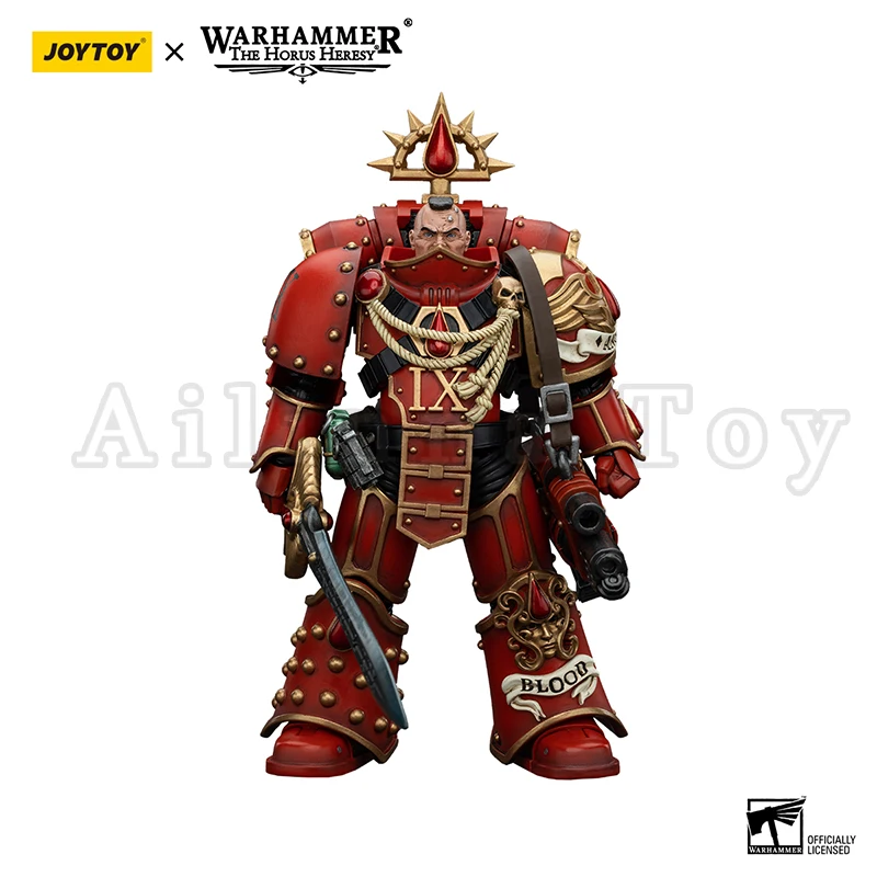 [Pré-encomenda] JOYTOY 1/18 Figura de ação The Horus Heresy Blood Angels Raldoron First Captain of the Blood Angels Anime Toy