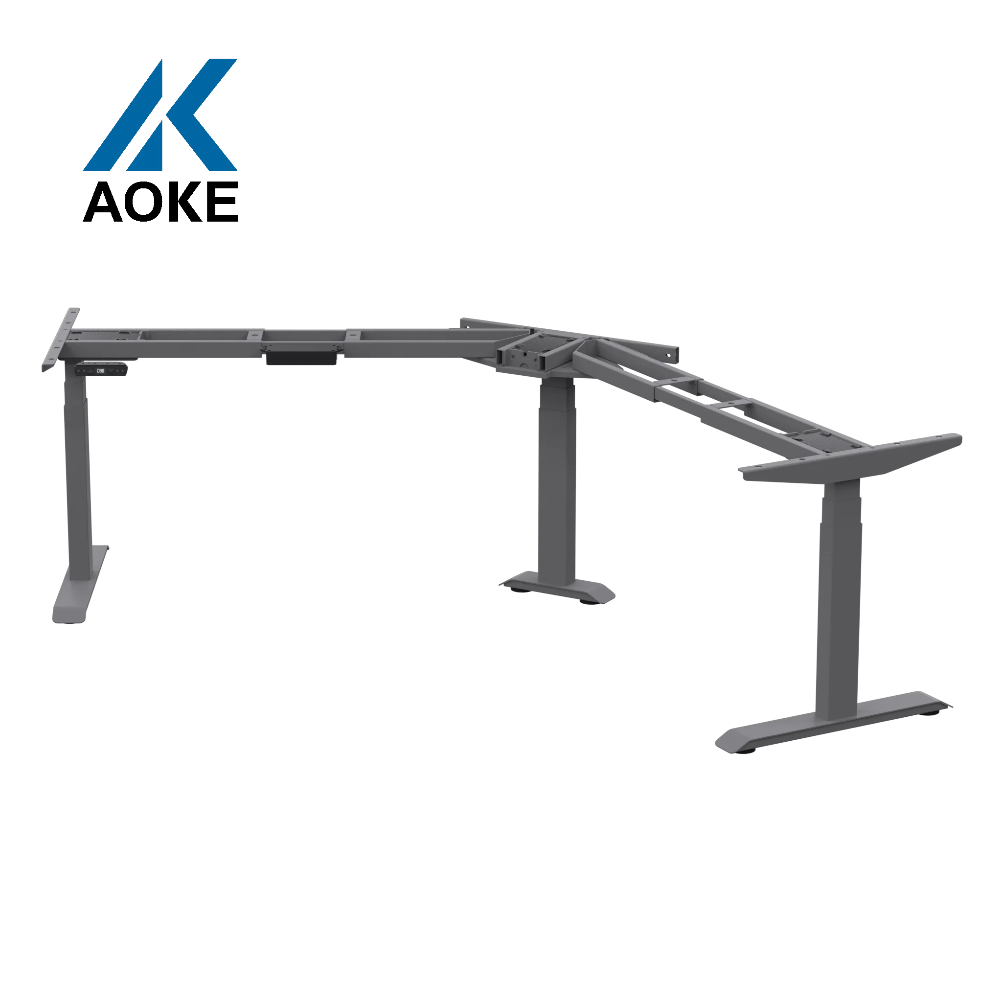 

Lift Motor Set High Rise Adjustable Height Adjustable Office Furniture Electric L Shape Standing Office Desk Metal Iron Modem