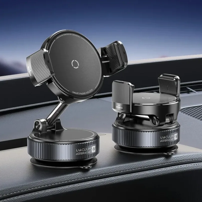 Plegable 360 °   Soporte giratorio para teléfono, soporte para almohadilla de vacío de coche para coche/gimnasio/espejo, montaje de Clip telescópico al vacío para iPhone 17