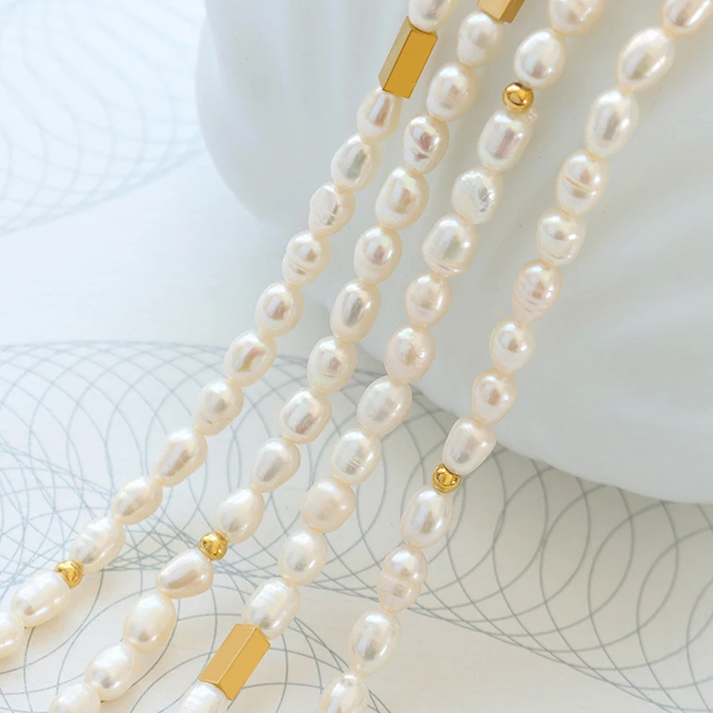 Freshwater Pearl Necklace For Women Elegant Minimalist Women\'s Neck Chain Necklaces Choker Luxury Woman Jewelry