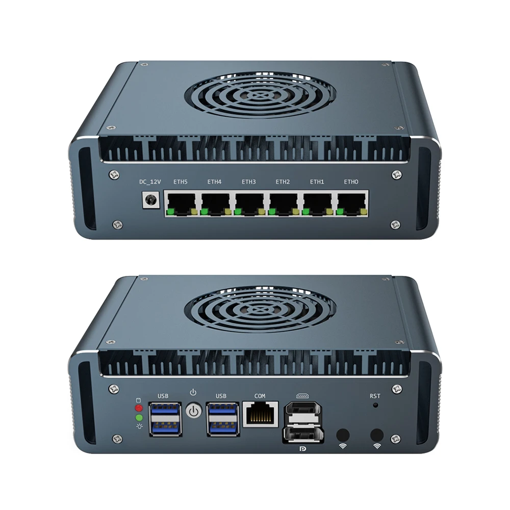 G31F Pfsense อุตสาหกรรม Mini Pc พัดลมระบายความร้อน 6 พอร์ต Lan Intel Core I7-13620H I5-1345U 10 แกนไฟร์วอลล์ Soft Router Routing