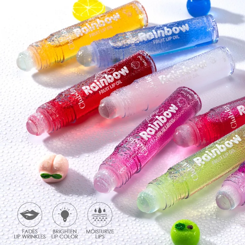 ملمع مكياج مستحضرات التجميل زيت الشفاه ملون الشفاه مرطب هلام أحمر الشفاه زيت مشرق ترطيب بلسم تأثير الشفاه أكمل #4