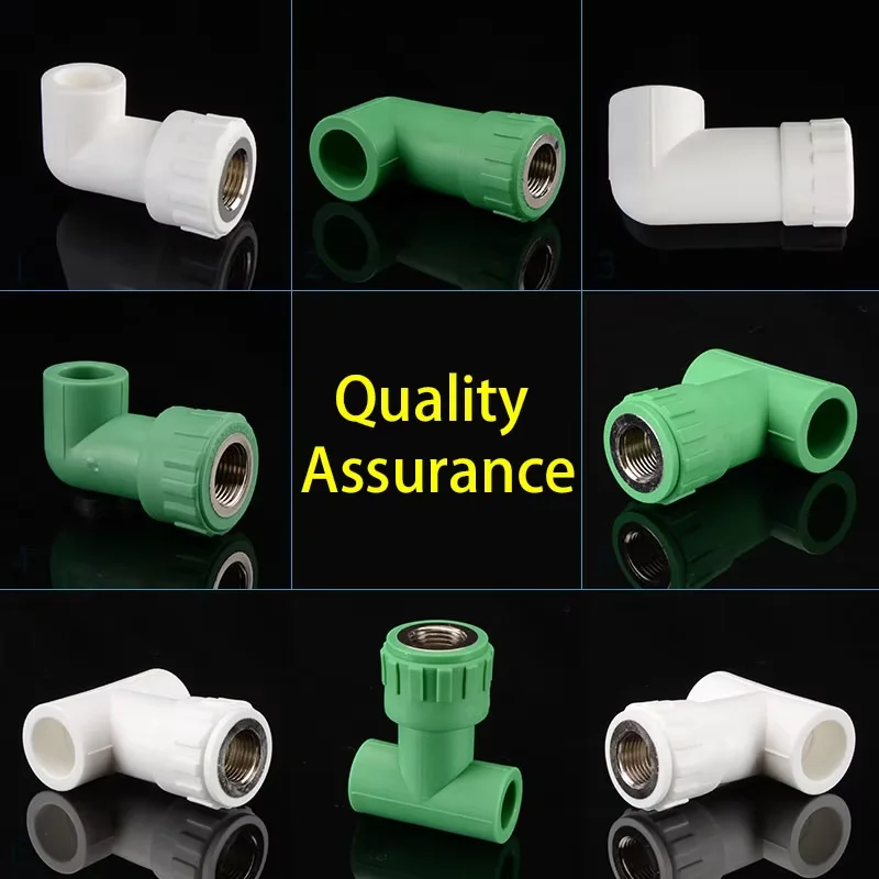 20/25mm Elbow/3-way PPR Extended Pipe Fittings to 1/2＂Female Thread Plastic Copper Joint Adapter Accessories Water Pipe Connetor