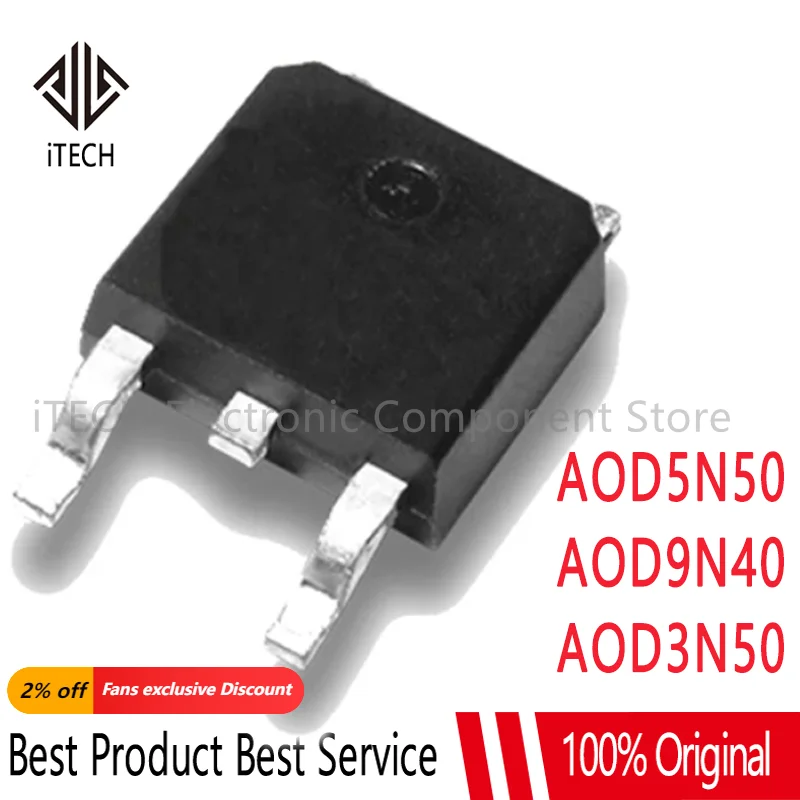 5pcs AOD5N50 TO-252 D5N50 TO252 5N50 SOT MOS 5A 500V AOD3N50 D3N50 AOD9N40 D9N40