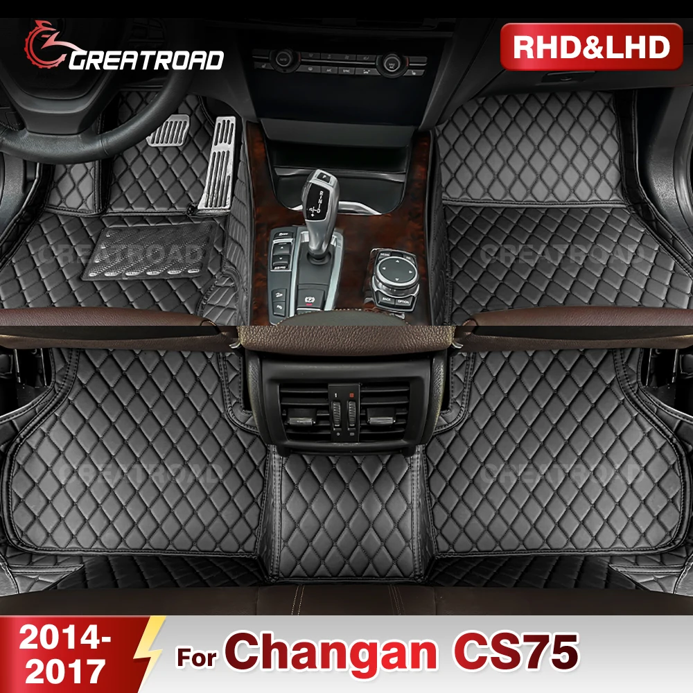 

Car Floor Mats For Changan CS75 2014 2015 2016 2017 Custom Auto Foot Pads Automobile Carpet Cover Interior Accessories