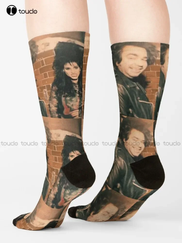 Laszlo & Nadja In The 80S What We Do In The Shadows Vampire Horror Socks Athletic Socks Men Unisex Adult Teen Youth Socks Custom