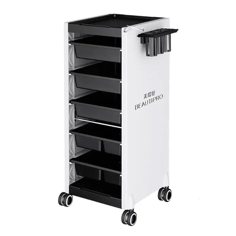 

Barber Accessories Salon Barber Shop Storage Design Simple Trolley Multifunction Taquilla Del Salónde Peluquería Salon Furniture