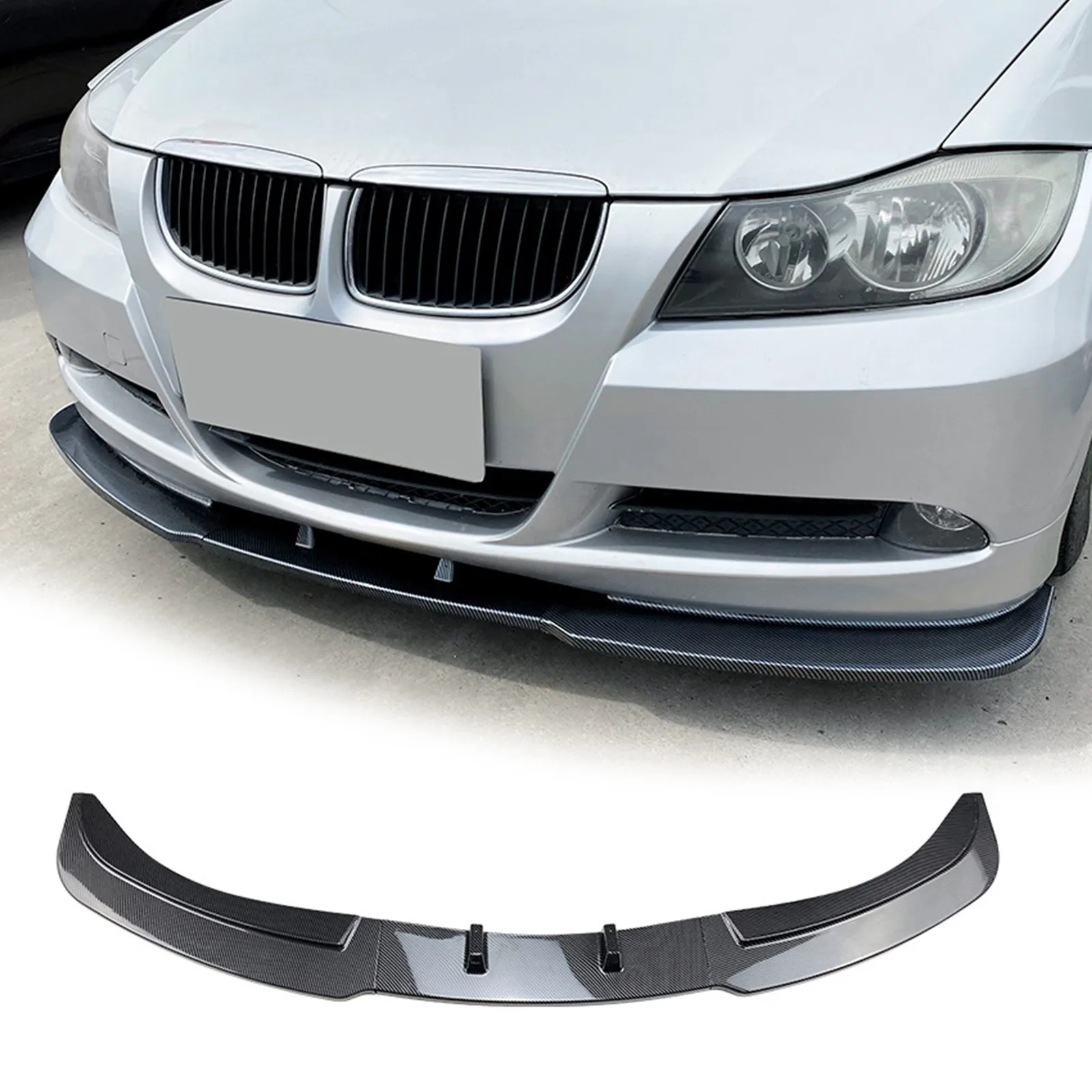 

Car Front Bumper Lip Splitter Diffuser Spoiler Guard Protector For BMW 3Series E90 E91 320i 330i 325i 320d 330xi 335xi 2005-2008