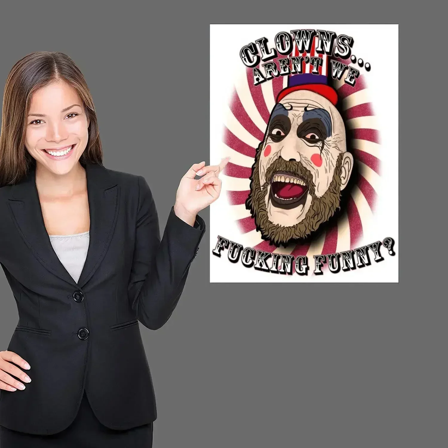 captain spaulding Poster Canvas Art Poster and Wall Art Picture Print Modern Family bedroom Decor Posters