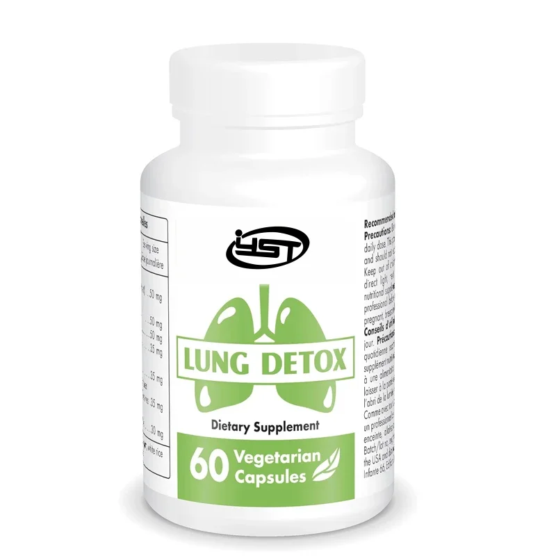 Lung detoxification - containing quercetin, bromelain, and tumor curcumin | Non transgenic and gluten free -60 capsules