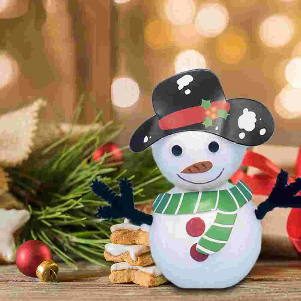 6 PCS Snowman Foam Xmas DIY Material Balls Children Christmas and Crafts for Kids Model Dining Table White Shape