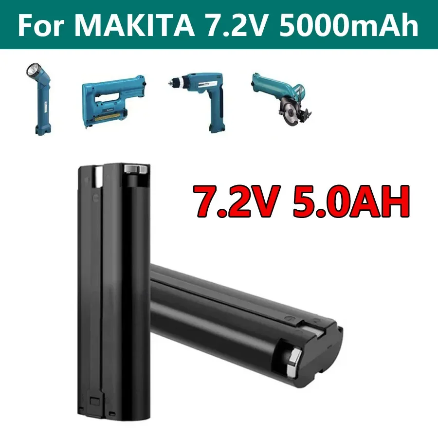 Nadaje się do MAKITA 7033 7002 7000 632003-2 191679-9 192532-2 akumulatorowy akumulator narzędzie do wiercenia 7.2V 5000mAh Powtree