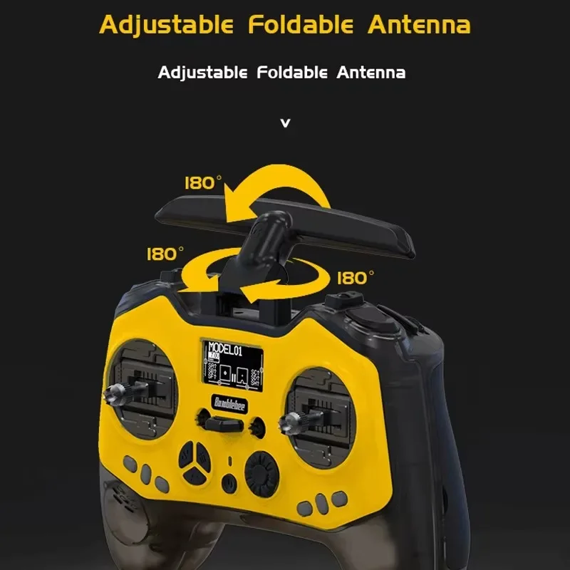 Yeni Jmper Bumblebee Uzaktan Kumanda ELRS 2.4G Hall Sensörü Gimbals Dahili 1000 mW ELRS Radyo Verici FPV Yarış Drone