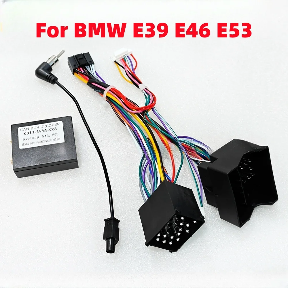Canbus для BMW E39 E46 E53 E90 91 92 93 E38 X5 Android Радио Кабель питания Автомобильный радиоприемник GPS MP5 Плеер Панель Рамка Жгут проводов