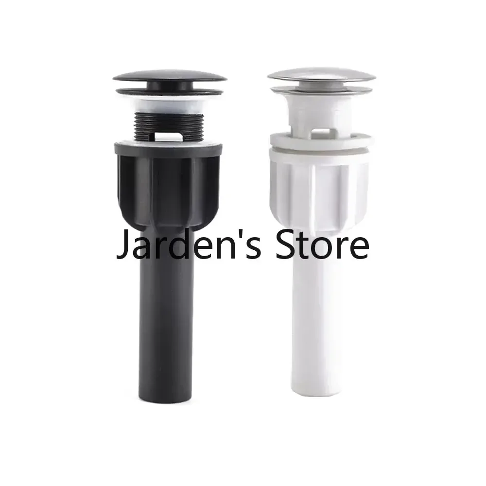 Black Basin Drain Bathroom Sink Drainer Press Open Pop Up Filter Fixture Waste Stopper Set Black Washbasin Accessory Renovation