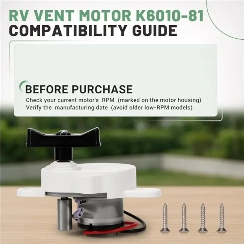 M93K-RV Fan Vent Lift Motor K6010-81 Fit For Dometic Fan-Tastic B Series 807350 803350