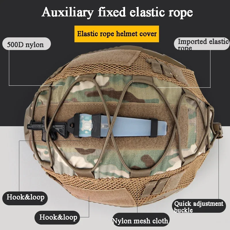 Multicam Helmet Cover for Ops-Core FAST PJ BJ MH Tactical Military Helmet