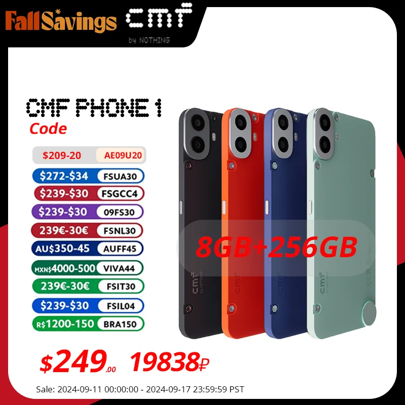 CMF 50MP fast Phone1 120Hz 6.67â€ Version 7300 Phone Global