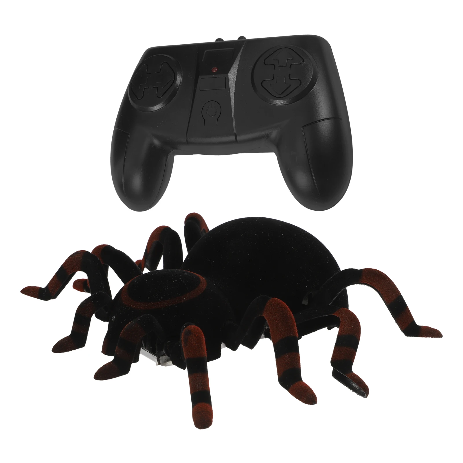

18X15Cm Remote Controlled Wall Climbing Spider Black Electronic Scared Spider Crawling Moving Forward Backward Turning Left