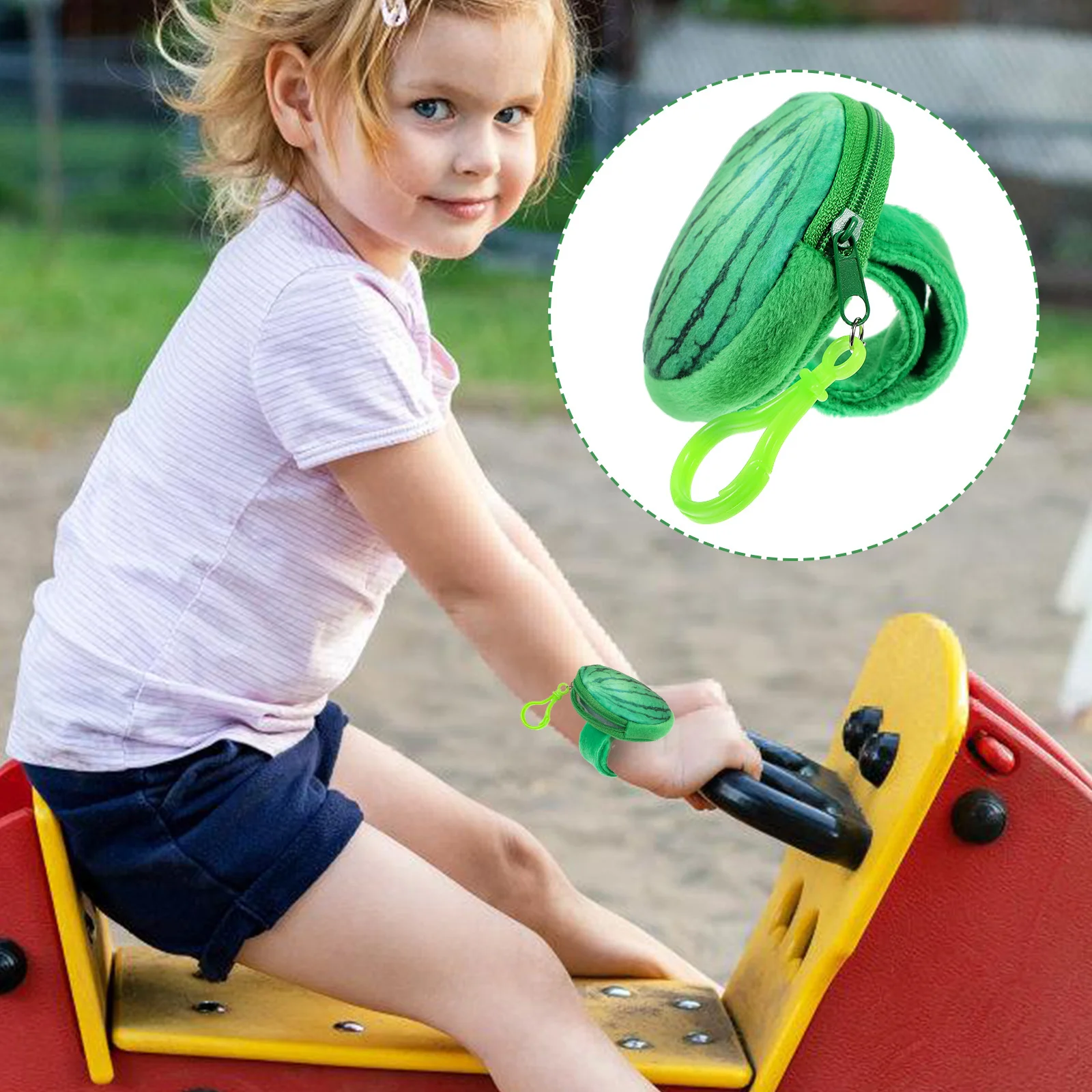 

Cute Watermelon Slap Bracelet Snap Wristband Fruit Design Party Favor for Kids Boys Girls Birthday Christmas Summer Theme