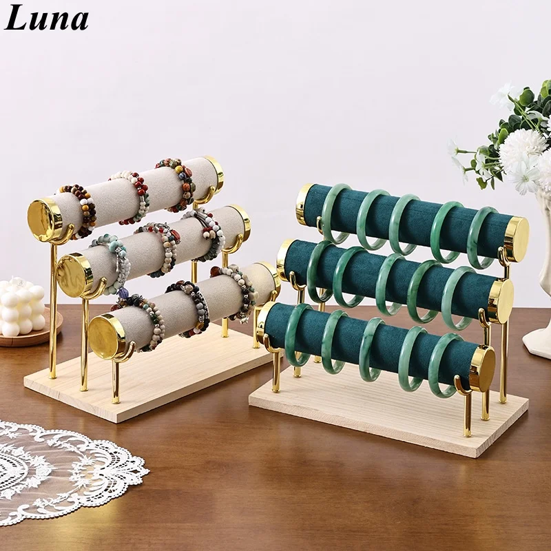 

Multi-layer Jewelry Display Stand, 5-Tier Bracelet Earring Holder Organizer, Vintage Ring Scarf Rack for Store Counter, Luxury S