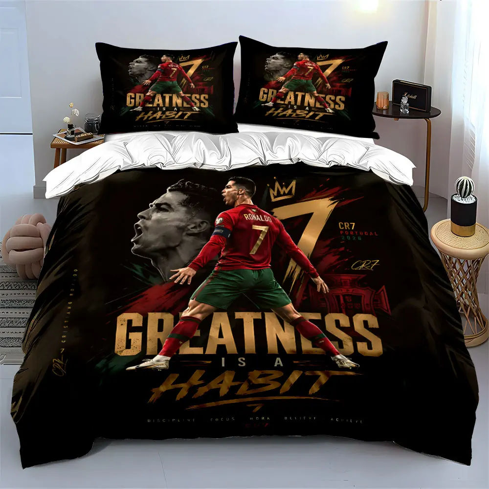 Classic red jersey player No.7 Print Soft Comfortable Duvet Cover Bedding Set Included 1*Duvet Cover  2*Pillowcases Luxury gifts