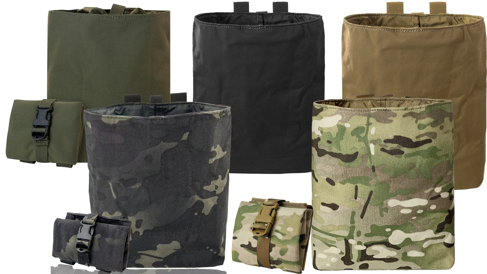 Neue Molle Folding Dump Drop Magazin Tasche Outdoor Camping Jagd Zubehör EDC Faltbare Recovery Mag Holster Taille Tasche – Detail 1