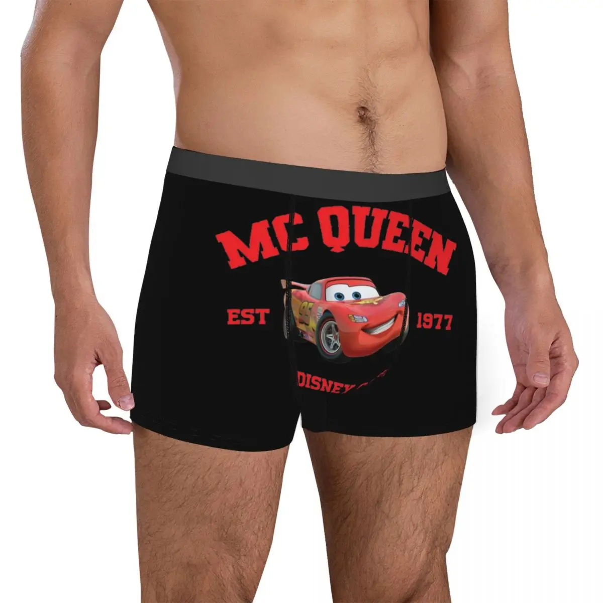 Lightning Mcqueen Est 1977 Cars Man Underwear Boxer Briefs Shorts Panties Humor Soft Underpants for Male