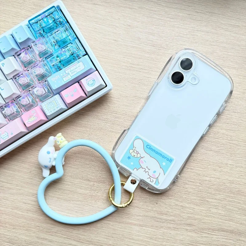 Kuromi – lanière de téléphone en Silicone, personnage de dessin animé My Melody, Anti-chute, pendentif de poignet, sorties portables, cadeau créatif