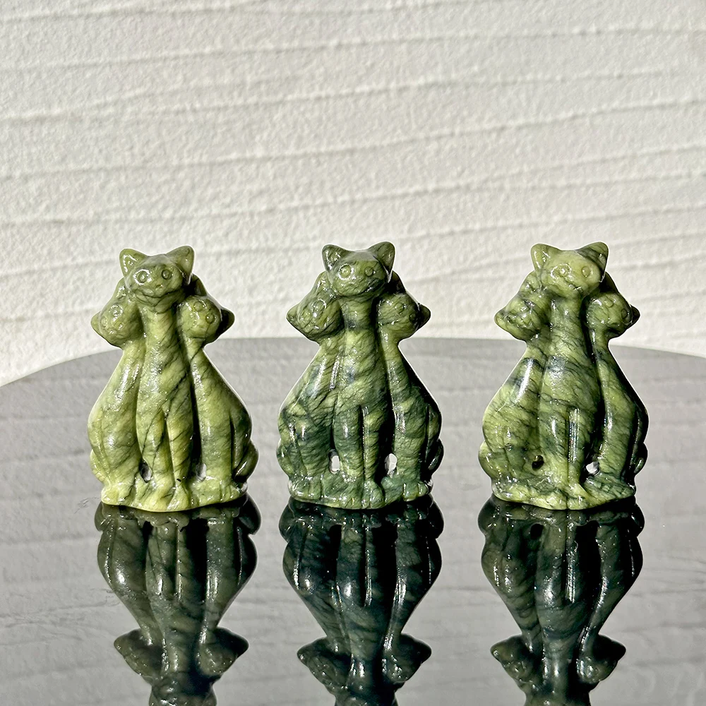 Figurine d'animaux en jade Xiu - Art Craft Cat avis et prix